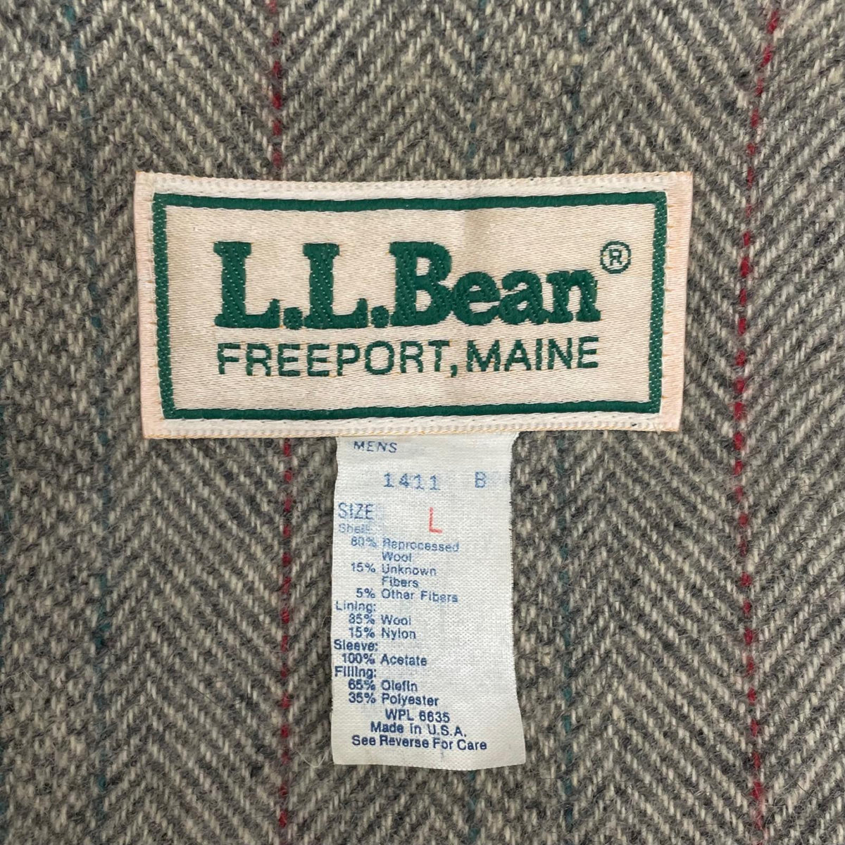【中古】L.L.Bean | エルエルビーン ストームコート USA製 ネイビー サイズ：L【尾張小牧店】