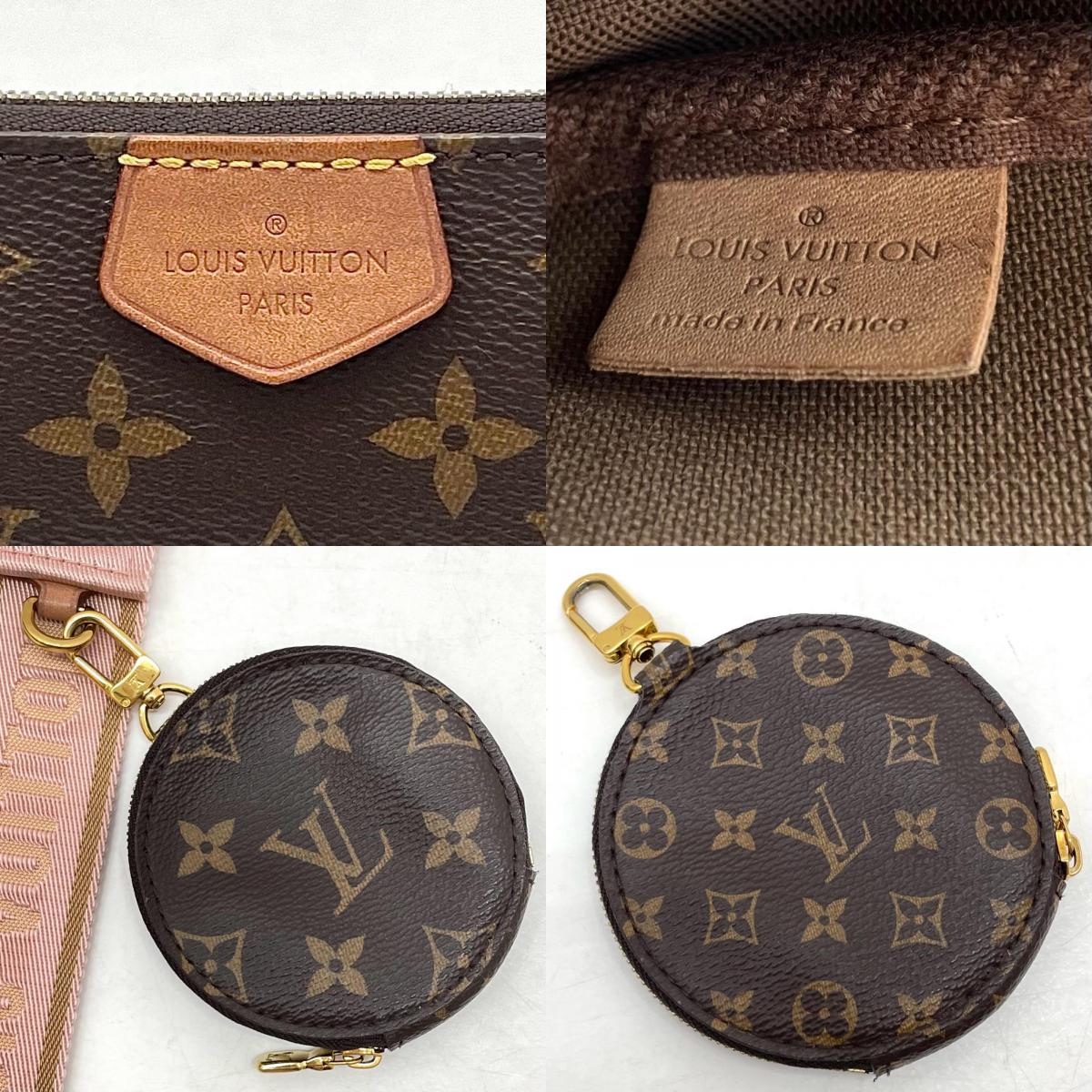【中古】LOUIS VUITTON | ルイ・ヴィトン ミュルティ ポシェット アクセソワール モノグラム 2way 3way ショルダーバッグ M44840 ブラウン ローズクレール【尾張小牧店】