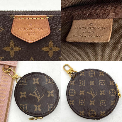 【中古】LOUIS VUITTON | ルイ・ヴィトン ミュルティ ポシェット アクセソワール モノグラム 2way 3way ショルダーバッグ M44840 ブラウン ローズクレール【尾張小牧店】