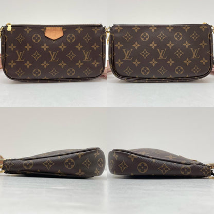 【中古】LOUIS VUITTON | ルイ・ヴィトン ミュルティ ポシェット アクセソワール モノグラム 2way 3way ショルダーバッグ M44840 ブラウン ローズクレール【尾張小牧店】