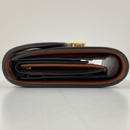 【中古】CELINE | セリーヌ スモール フラップウォレット トリオンフ コンパクトウォレット 二つ折り財布 アイボリー×ブラウン【尾張小牧店】