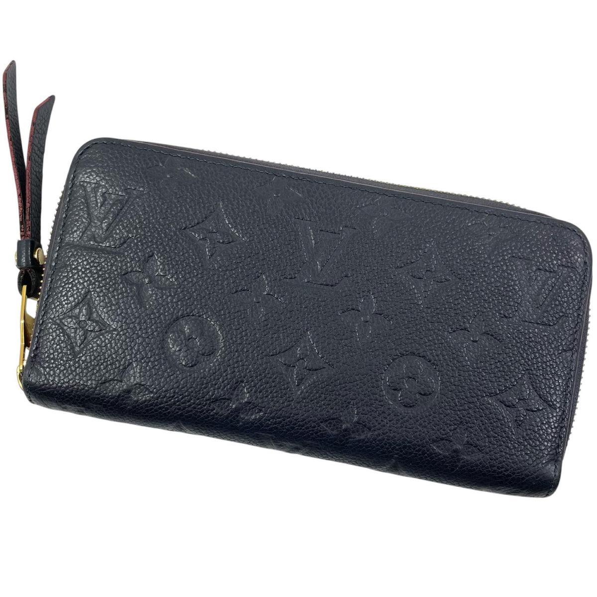【中古】LOUIS VUITTON | ルイ・ヴィトン ジッピーウォレット モノグラム アンプラント マリーヌルージュ ラウンドファスナー 長財布 M62121 ネイビー【尾張小牧店】
