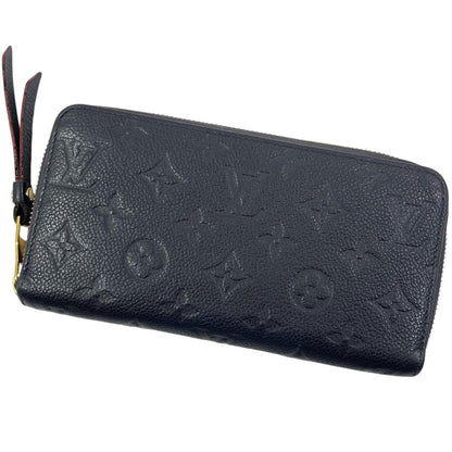 【中古】LOUIS VUITTON | ルイ・ヴィトン ジッピーウォレット モノグラム アンプラント マリーヌルージュ ラウンドファスナー 長財布 M62121 ネイビー【尾張小牧店】