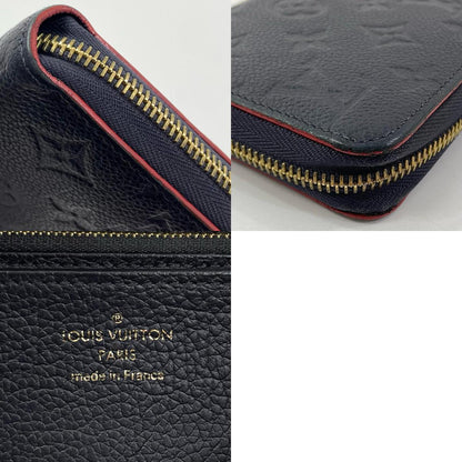 【中古】LOUIS VUITTON | ルイ・ヴィトン ジッピーウォレット モノグラム アンプラント マリーヌルージュ ラウンドファスナー 長財布 M62121 ネイビー【尾張小牧店】