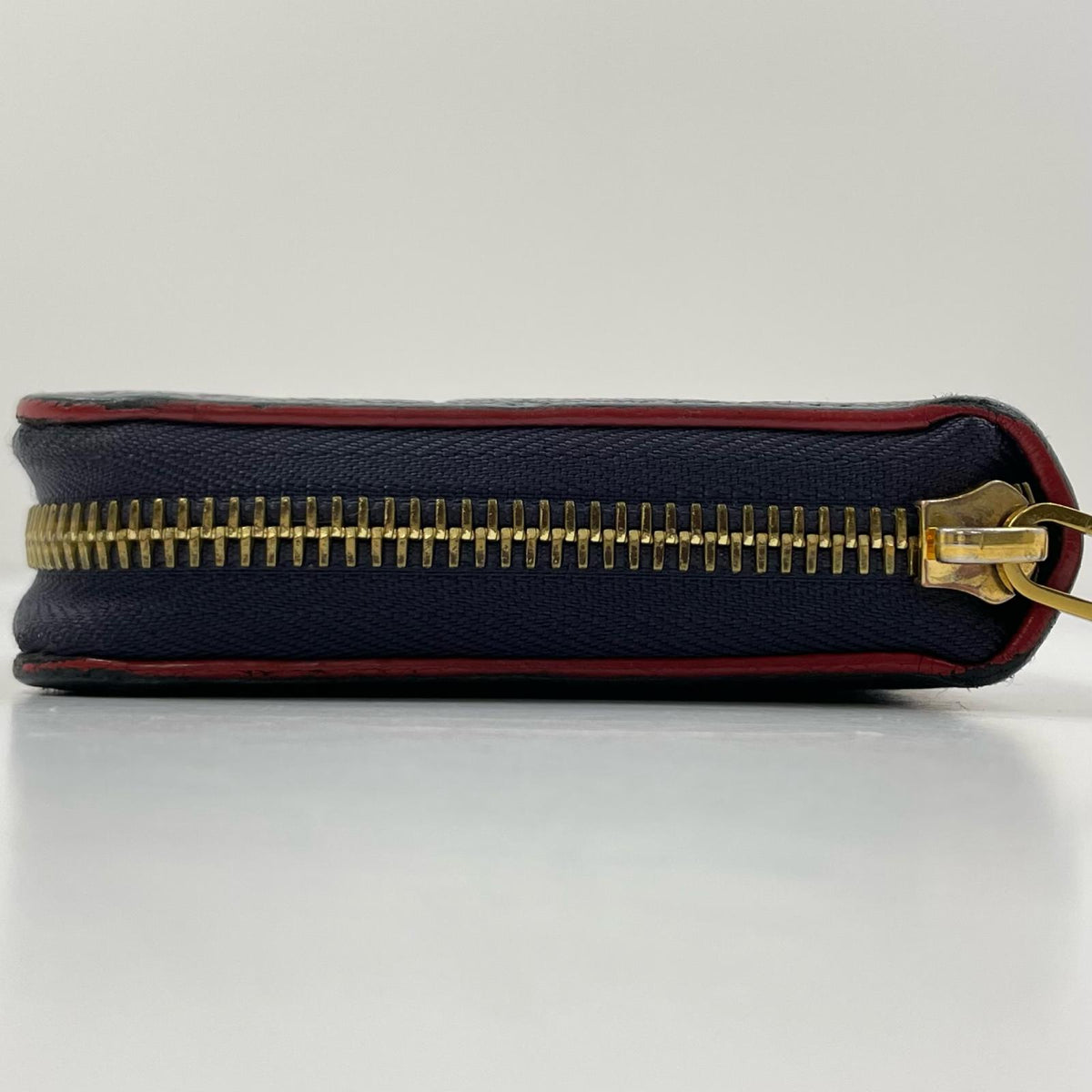 【中古】LOUIS VUITTON | ルイ・ヴィトン ジッピーウォレット モノグラム アンプラント マリーヌルージュ ラウンドファスナー 長財布 M62121 ネイビー【尾張小牧店】