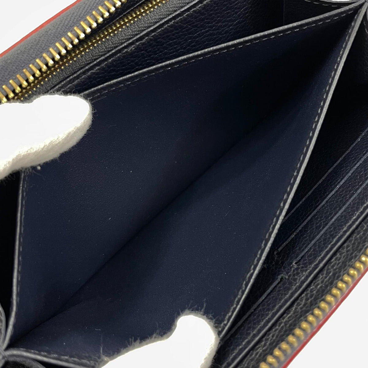 【中古】LOUIS VUITTON | ルイ・ヴィトン ジッピーウォレット モノグラム アンプラント マリーヌルージュ ラウンドファスナー 長財布 M62121 ネイビー【尾張小牧店】