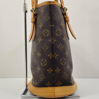 【中古】LOUIS VUITTON | ルイ・ヴィトン バケットPM モノグラム キャンバス トートバッグ M42238 ブラウン【尾張小牧店】
