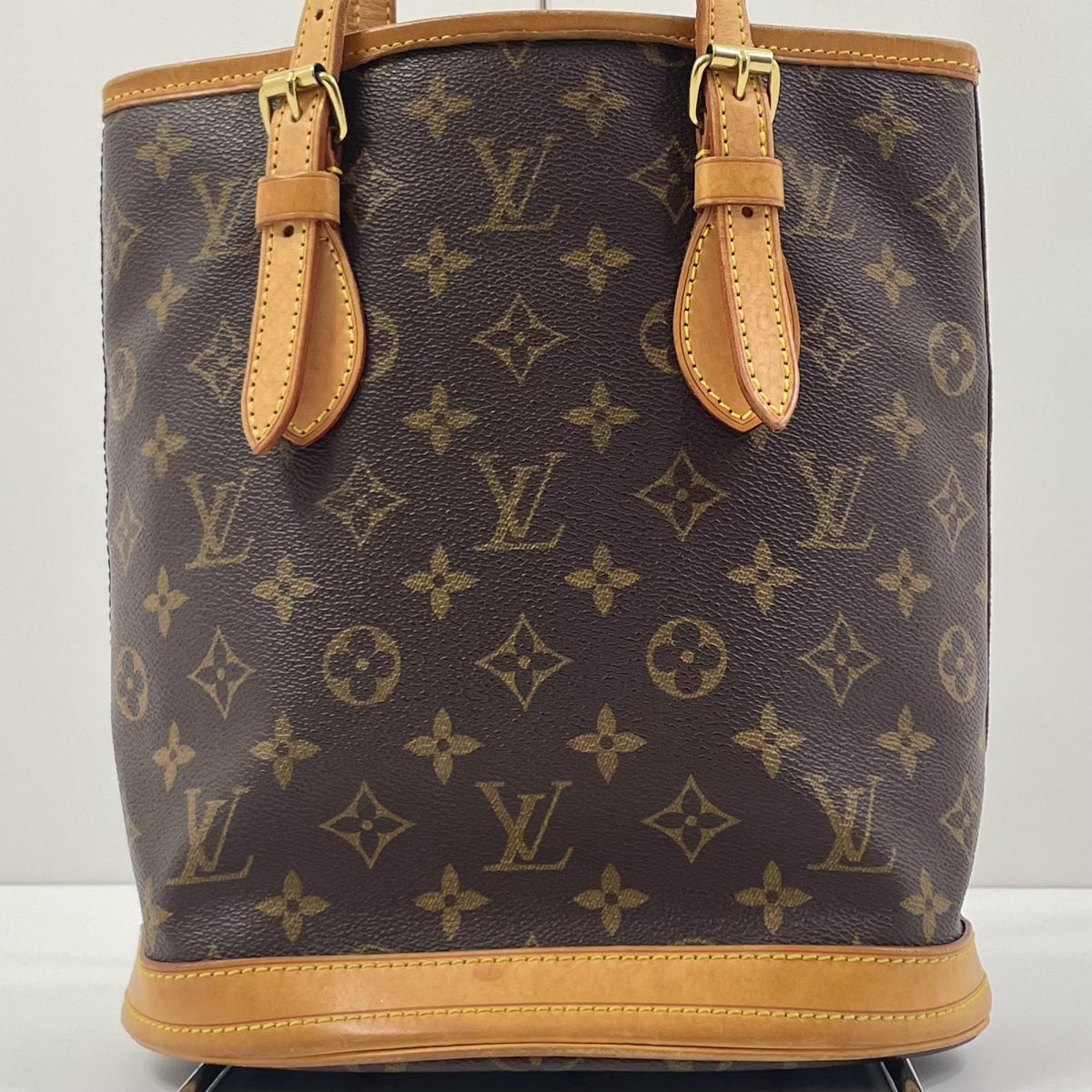 【中古】LOUIS VUITTON | ルイ・ヴィトン バケットPM モノグラム キャンバス トートバッグ M42238 ブラウン【尾張小牧店】