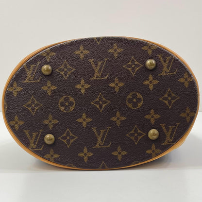 【中古】LOUIS VUITTON | ルイ・ヴィトン バケットPM モノグラム キャンバス トートバッグ M42238 ブラウン【尾張小牧店】
