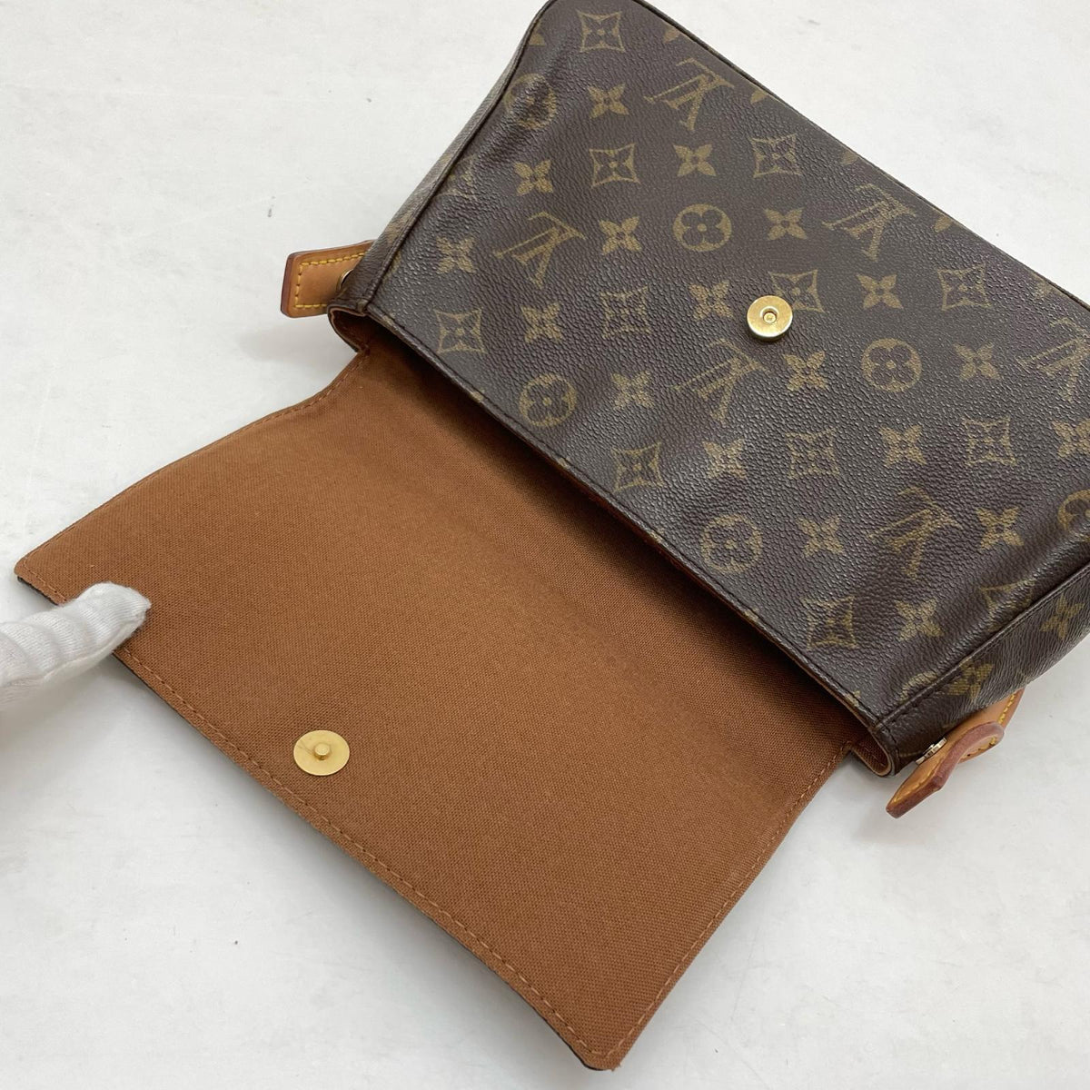 【中古】LOUIS VUITTON | ルイ・ヴィトン ミニ ルーピング モノグラム ハンドバッグ トートバッグ ワンショルダー M51147 ブラウン【尾張小牧店】