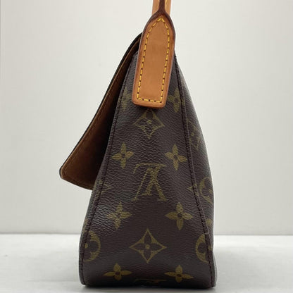 【中古】LOUIS VUITTON | ルイ・ヴィトン ミニ ルーピング モノグラム ハンドバッグ トートバッグ ワンショルダー M51147 ブラウン【尾張小牧店】
