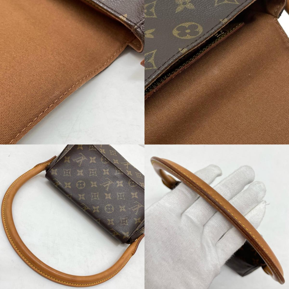 【中古】LOUIS VUITTON | ルイ・ヴィトン ミニ ルーピング モノグラム ハンドバッグ トートバッグ ワンショルダー M51147 ブラウン【尾張小牧店】