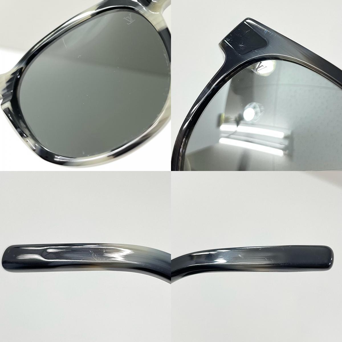 【中古】LOUIS VUITTON | ルイ・ヴィトン パームツリー アセテート ミラーレンズ サングラス Z1033E ブラック【尾張小牧店】
