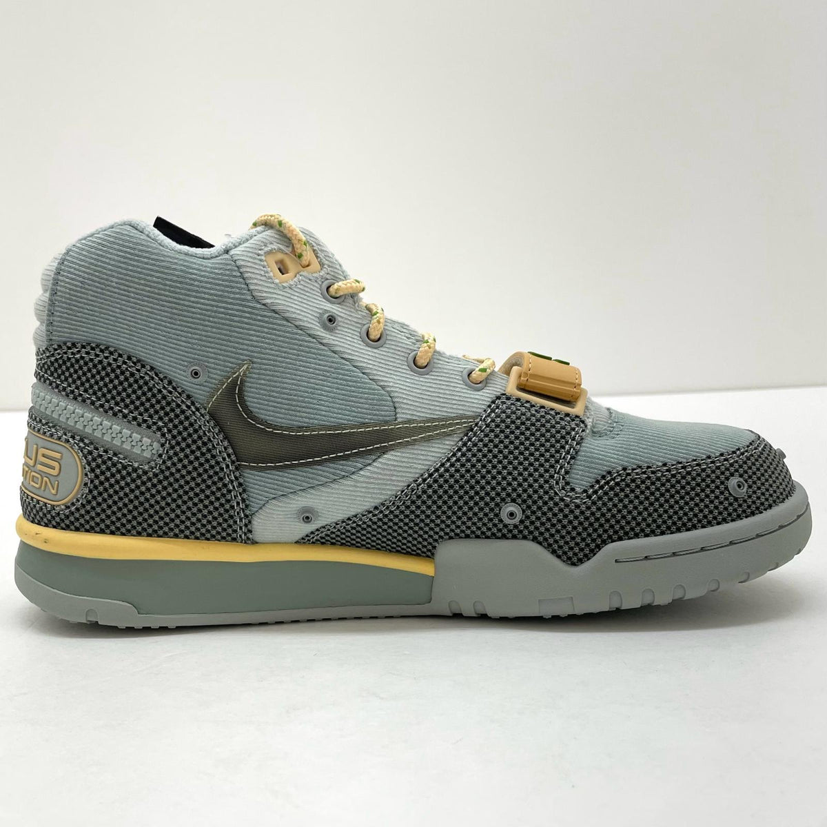 【中古】NIKE×Travis Scott | ナイキ×トラヴィススコット Air Trainer 1 SP "Grey Haze and Dusty Sage"/エアトレーナー1 SP "グレーヘイズ アンド ダスティセージ"　スニーカー 靴　DR7515-001 ライトブルー 26.5cm【尾張小牧店】