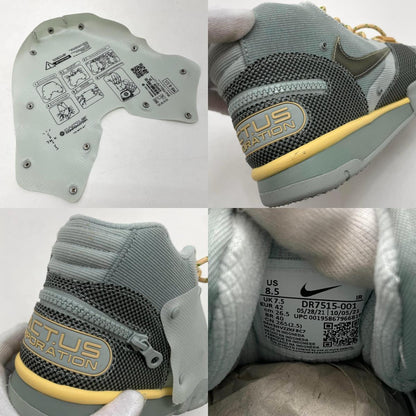 【中古】NIKE×Travis Scott | ナイキ×トラヴィススコット Air Trainer 1 SP "Grey Haze and Dusty Sage"/エアトレーナー1 SP "グレーヘイズ アンド ダスティセージ"　スニーカー 靴　DR7515-001 ライトブルー 26.5cm【尾張小牧店】