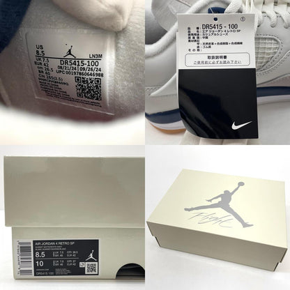 【中古】NIKE | ナイキ SB Air Jordan 4 Retro SP "Summit White/Navy"　エアジョーダン4 レトロ SP "サミットホワイト/ネイビー"　スニーカー 靴　DR5415-100 ホワイト×ブルー 26.5cm【尾張小牧店】