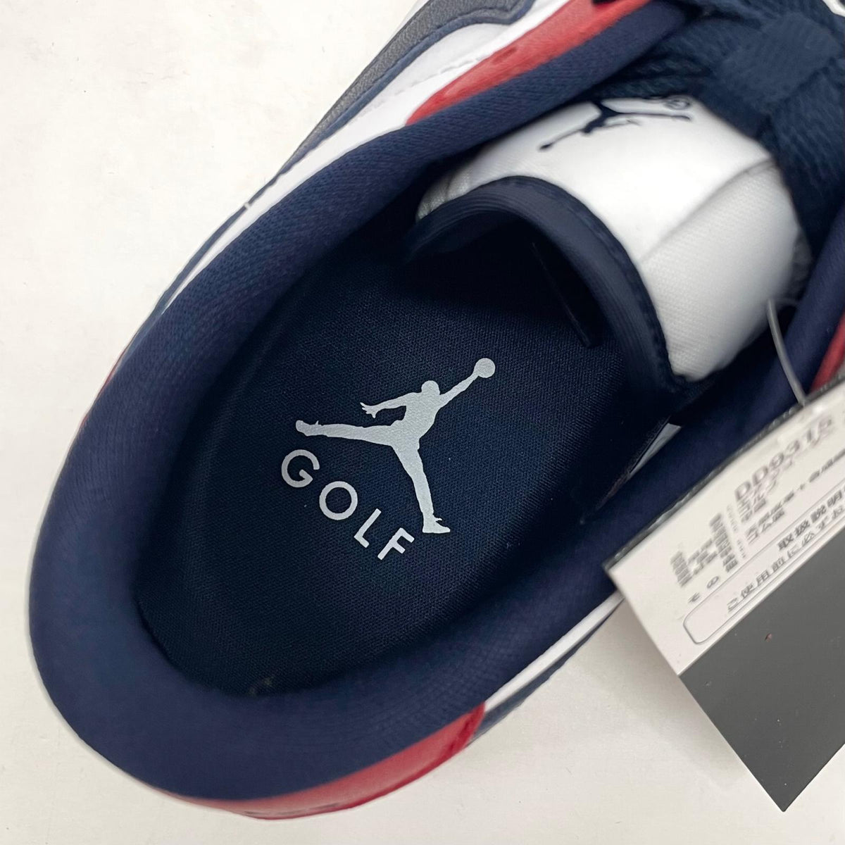 【中古】NIKE | ナイキ Air Jordan 1 Low Golf "USA"/エアジョーダン1 ロー ゴルフ "USA"　スニーカー 靴　DD9315-113 ホワイト×ネイビー×レッド 26.5cm【尾張小牧店】