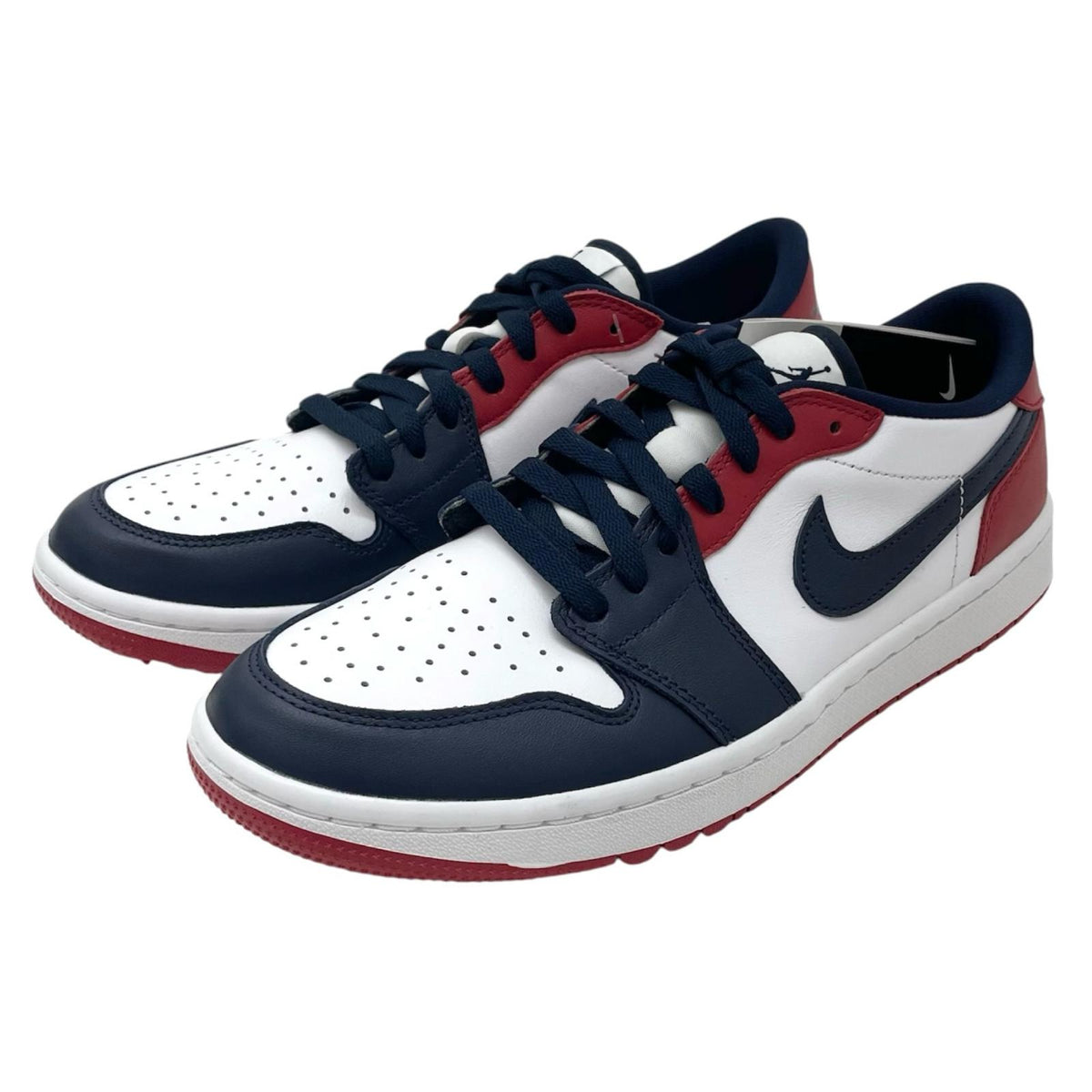 【中古】NIKE | ナイキ Air Jordan 1 Low Golf "USA"/エアジョーダン1 ロー ゴルフ "USA"　スニーカー 靴　DD9315-113 ホワイト×ネイビー×レッド 26.5cm【尾張小牧店】