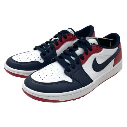 【中古】NIKE | ナイキ Air Jordan 1 Low Golf "USA"/エアジョーダン1 ロー ゴルフ "USA"　スニーカー 靴　DD9315-113 ホワイト×ネイビー×レッド 26.5cm【尾張小牧店】