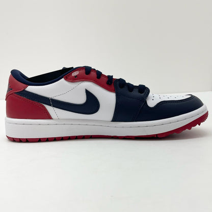 【中古】NIKE | ナイキ Air Jordan 1 Low Golf "USA"/エアジョーダン1 ロー ゴルフ "USA"　スニーカー 靴　DD9315-113 ホワイト×ネイビー×レッド 26.5cm【尾張小牧店】