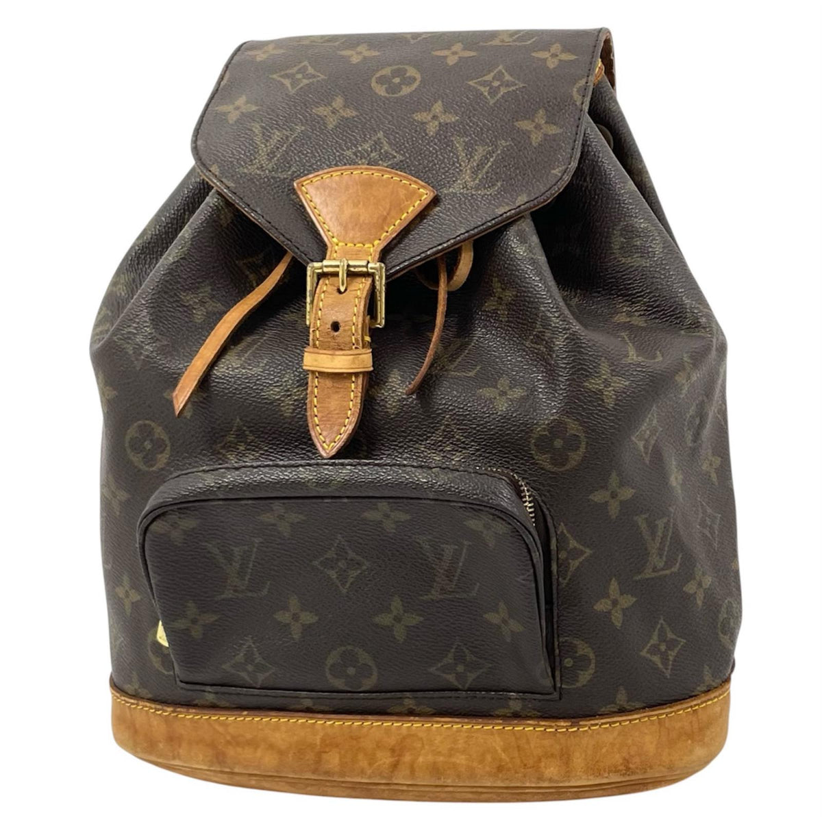 【中古】LOUIS VUITTON | ルイ・ヴィトン モンスリ MM モノグラム リュック バックパック バッグ M51136 ブラウン【尾張小牧店】
