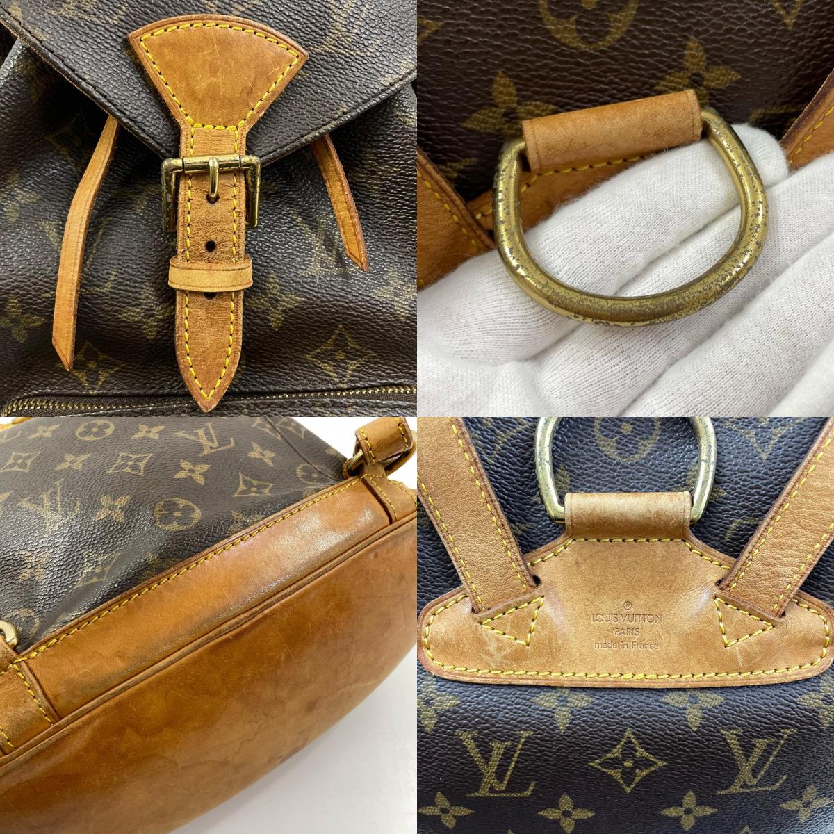 【中古】LOUIS VUITTON | ルイ・ヴィトン モンスリ MM モノグラム リュック バックパック バッグ M51136 ブラウン【尾張小牧店】