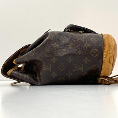 【中古】LOUIS VUITTON | ルイ・ヴィトン モンスリ MM モノグラム リュック バックパック バッグ M51136 ブラウン【尾張小牧店】