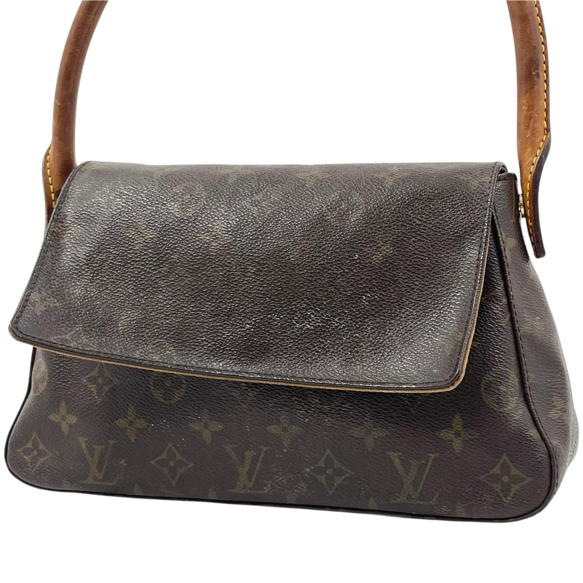 【中古】LOUIS VUITTON | ルイ・ヴィトン ミニ ルーピング モノグラム キャンバス ハンドバッグ M51147 ブラウン【尾張小牧店】