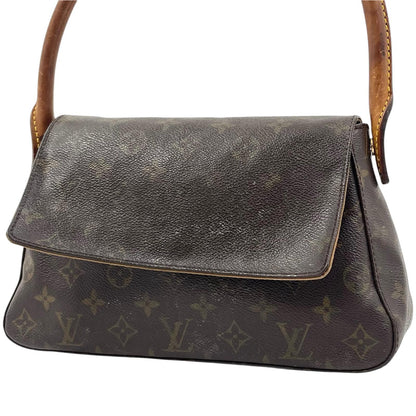 【中古】LOUIS VUITTON | ルイ・ヴィトン ミニ ルーピング モノグラム キャンバス ハンドバッグ M51147 ブラウン【尾張小牧店】