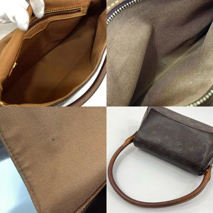 【中古】LOUIS VUITTON | ルイ・ヴィトン ミニ ルーピング モノグラム キャンバス ハンドバッグ M51147 ブラウン【尾張小牧店】