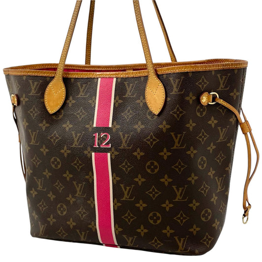 【中古】LOUIS VUITTON | ルイ・ヴィトン ネヴァー フル MM モン モノグラム トートバッグ P01926 ブラウン×ピンク【尾張小牧店】
