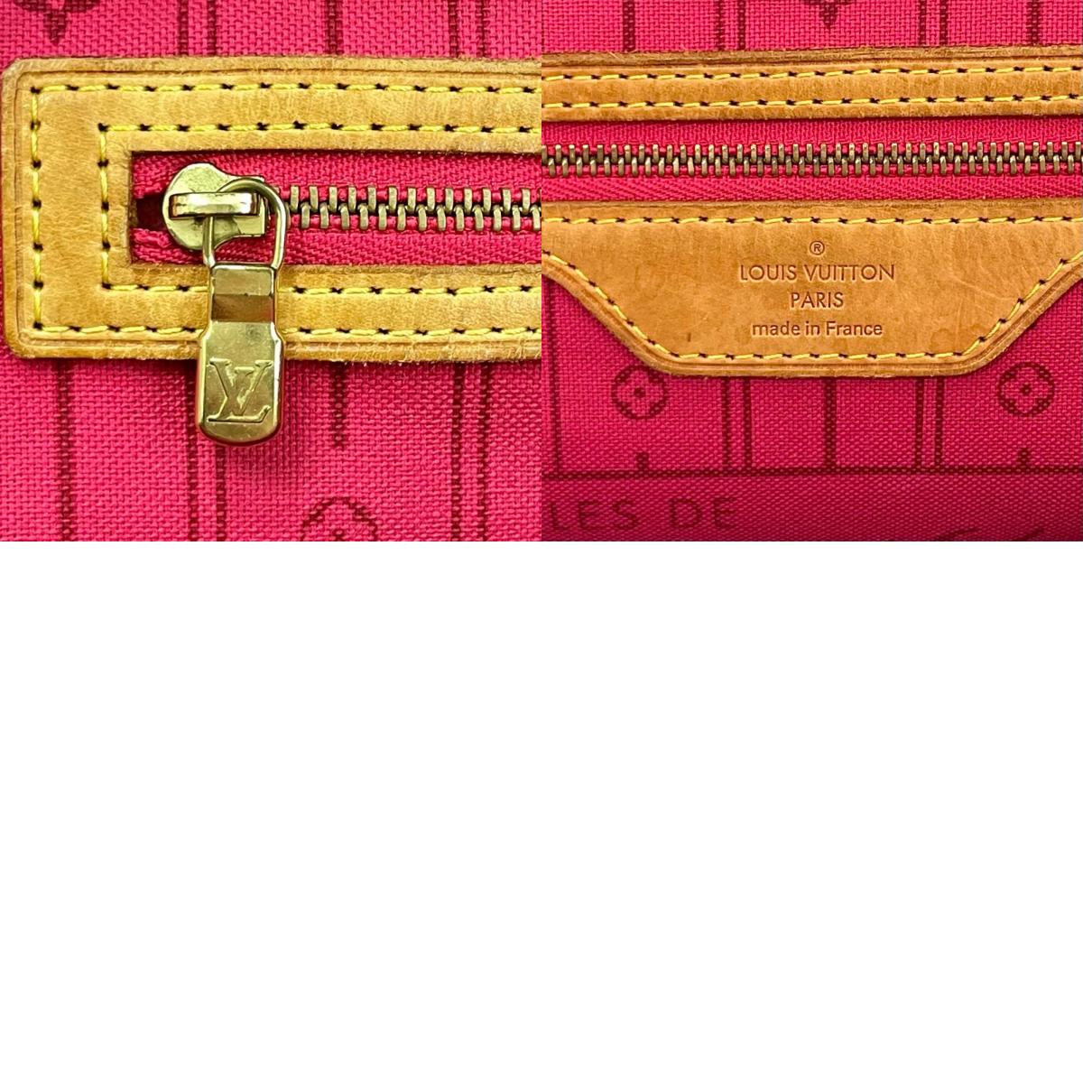 【中古】LOUIS VUITTON | ルイ・ヴィトン ネヴァー フル MM モン モノグラム トートバッグ P01926 ブラウン×ピンク【尾張小牧店】