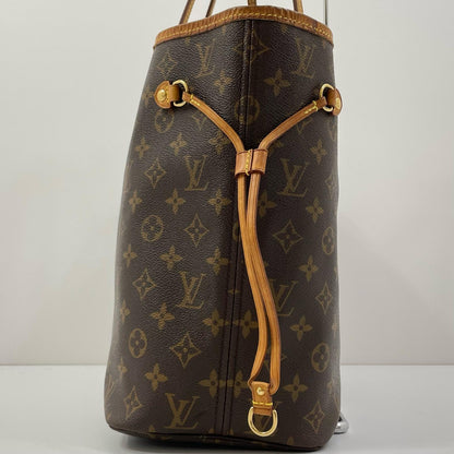 【中古】LOUIS VUITTON | ルイ・ヴィトン ネヴァー フル MM モン モノグラム トートバッグ P01926 ブラウン×ピンク【尾張小牧店】