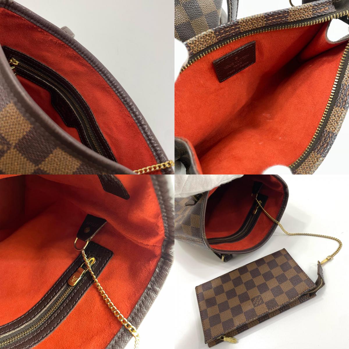 【中古】LOUIS VUITTON | ルイ・ヴィトン マレ ダミエ トートバッグ N42240 ブラウン【尾張小牧店】
