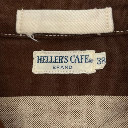 【中古】WARE HOUSE | ウェアハウス　ボーダー柄 プリズナージャケット HELLER'S CAFE WHJ-2215 ブラウン サイズ：38【尾張小牧店】