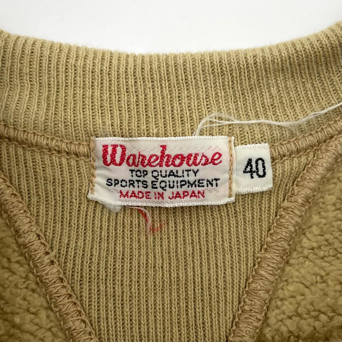 【中古】WARE HOUSE | ウェアハウス 吊り編みスウェット/ステンシル 長袖スウェット 403 ベージュ サイズ：40【尾張小牧店】