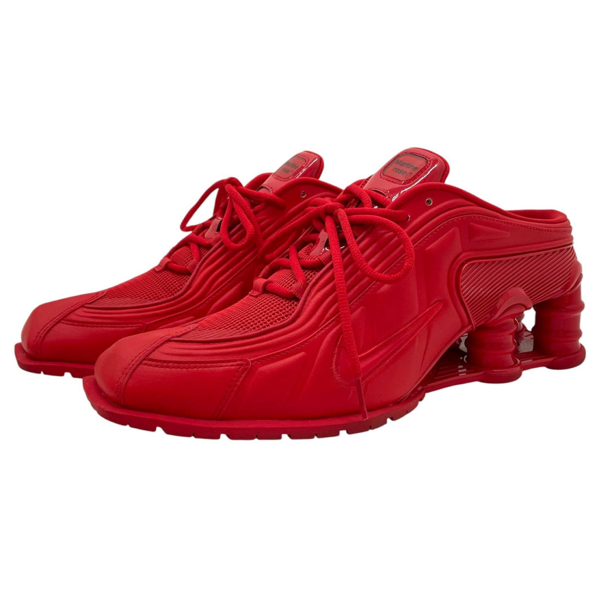 【中古】NIKE×Martine Rose | ナイキ×マーティンローズ Shox MR4 "Fire Red/Black"　ショックス MR4 "ファイヤーレッド/ブラック" スニーカー 靴　IM5420-600 レッド 27cm【尾張小牧店】