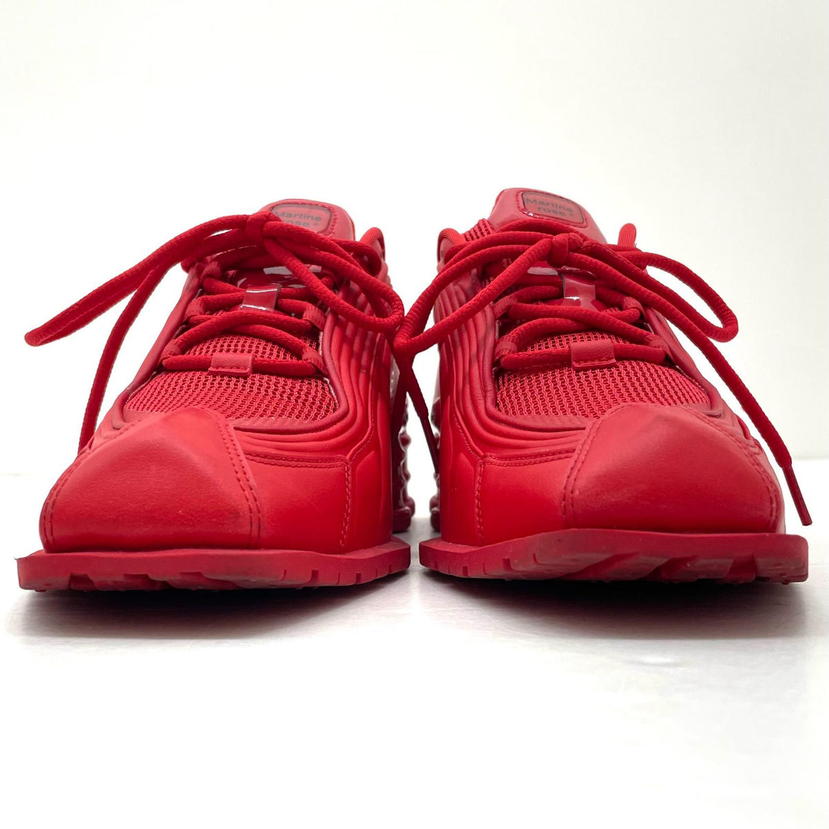 【中古】NIKE×Martine Rose | ナイキ×マーティンローズ Shox MR4 "Fire Red/Black"　ショックス MR4 "ファイヤーレッド/ブラック" スニーカー 靴　IM5420-600 レッド 27cm【尾張小牧店】