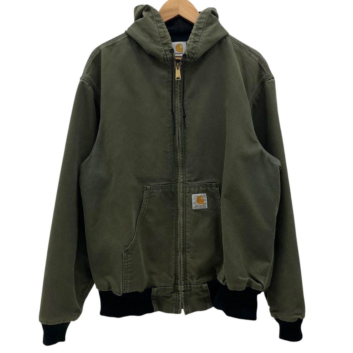【中古】Carhartt | カーハート ACTIVE JACKET　パーカー　バックパッチ ワークジャケット カーキ サイズ：XL【尾張小牧店】
