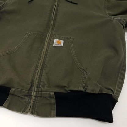 【中古】Carhartt | カーハート ACTIVE JACKET　パーカー　バックパッチ ワークジャケット カーキ サイズ：XL【尾張小牧店】