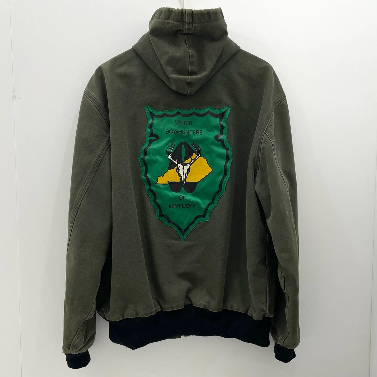 【中古】Carhartt | カーハート ACTIVE JACKET　パーカー　バックパッチ ワークジャケット カーキ サイズ：XL【尾張小牧店】