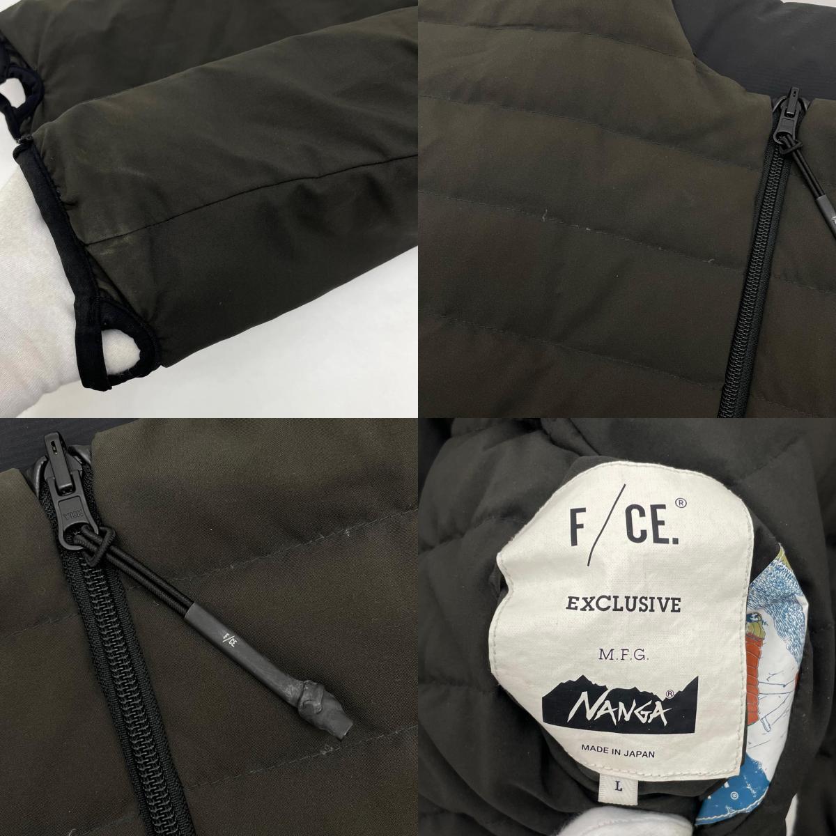 【中古】NANGA×F/CE. | ナンガ×エフシーイー　リバーシブル ダウンジャケット ブラック×カーキ サイズ：L【尾張小牧店】