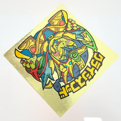 【尾張小牧店】旧28弾 クライシスフッド・左下（チョコ版/裏黄色）ビックリマン S【レトロ】【中古】
