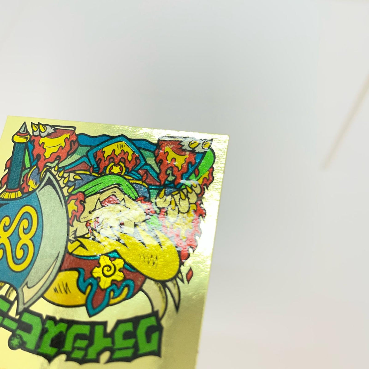 【尾張小牧店】旧28弾 クライシスピーター・左下（チョコ版/裏黄色）ビックリマン S【レトロ】【中古】