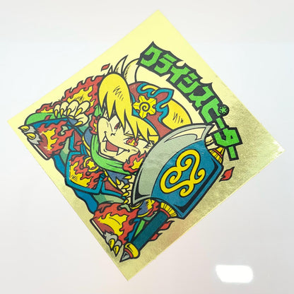 【尾張小牧店】旧28弾 クライシスピーター・左下（チョコ版/裏黄色）ビックリマン S【レトロ】【中古】