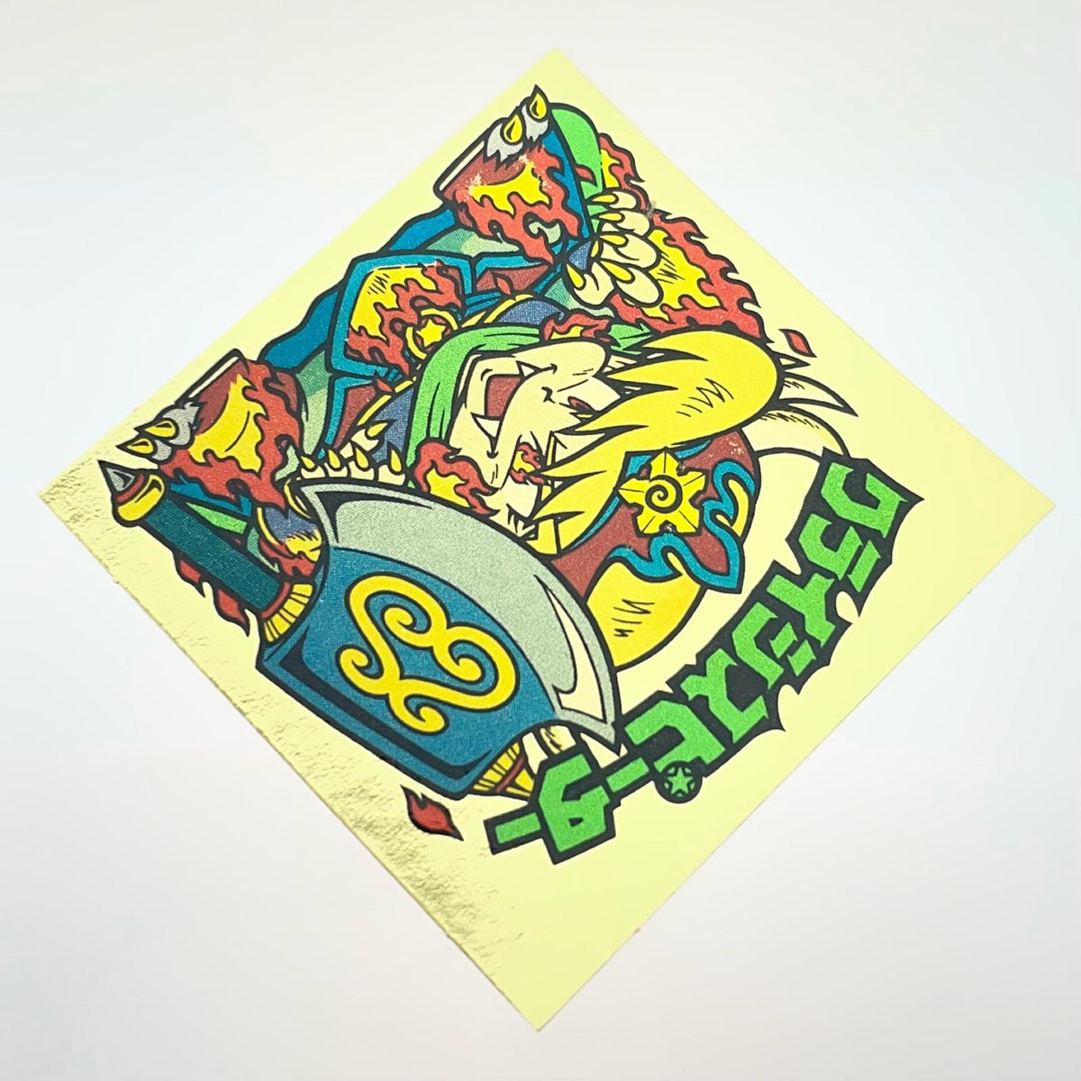 【尾張小牧店】旧28弾 クライシスピーター・左下（チョコ版/裏黄色）ビックリマン S【レトロ】【中古】