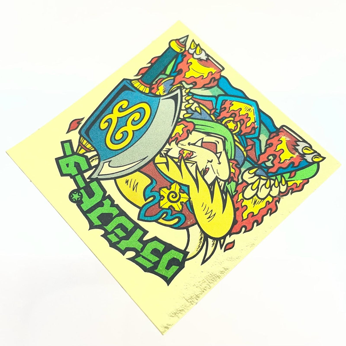 【尾張小牧店】旧28弾 クライシスピーター・左下（チョコ版/裏黄色）ビックリマン S【レトロ】【中古】
