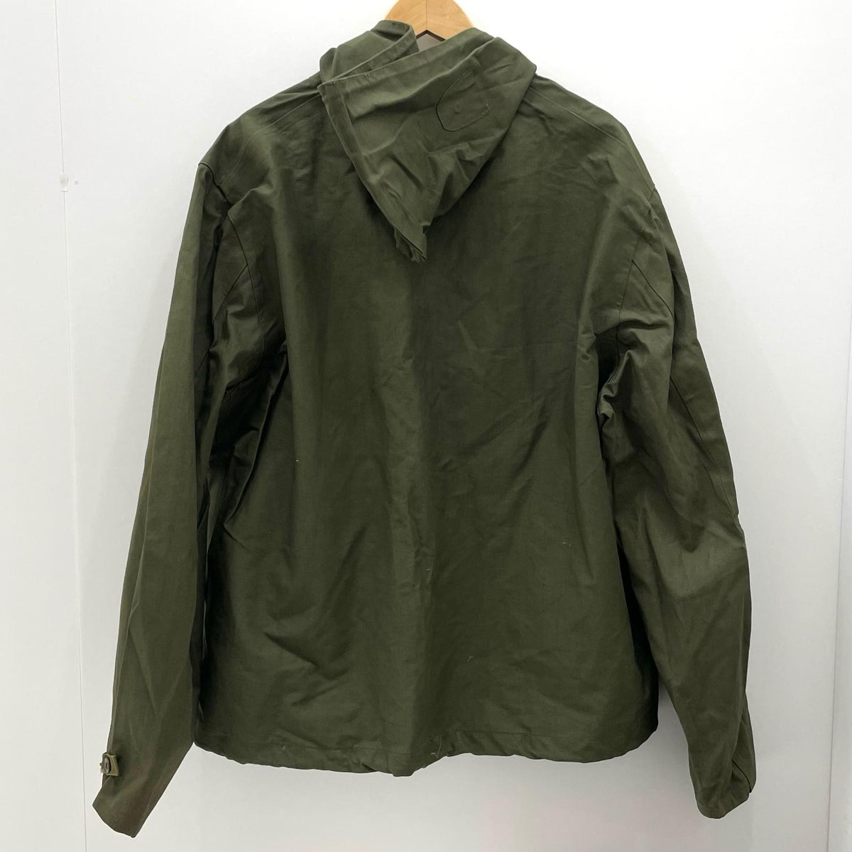 【中古】MILITARY衣料 | ミリタリーイリョウ USN 40s-50s　レインパーカー アノラックパーカー カーキ サイズ：L【尾張小牧店】