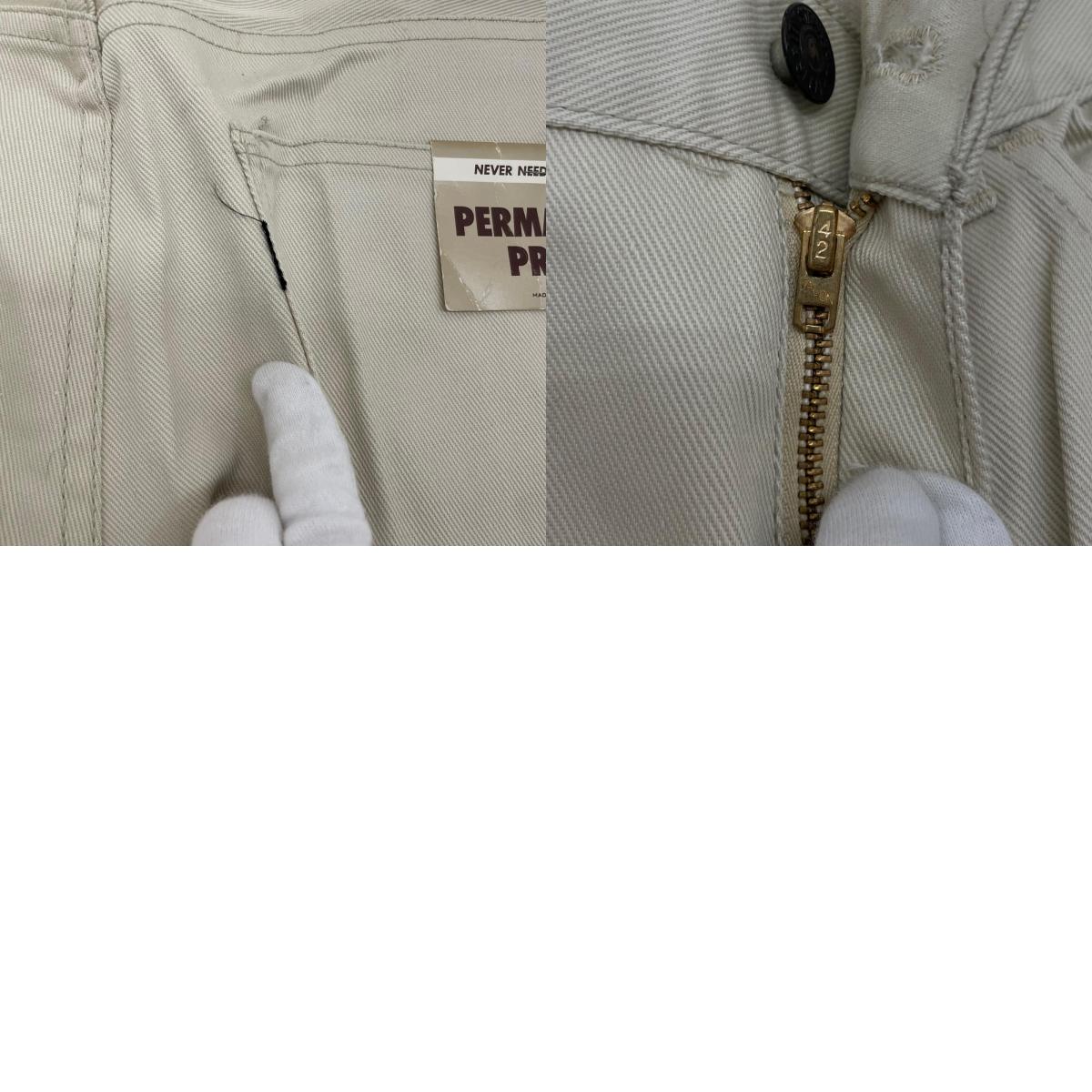 【中古】Levi's | リーバイス　70s スタプレ Dead Stock フラッシャー付　パンツ ベージュ【尾張小牧店】