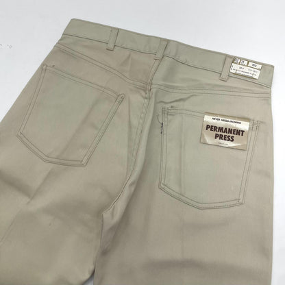 【中古】Levi's | リーバイス　70s スタプレ Dead Stock フラッシャー付　パンツ ベージュ【尾張小牧店】
